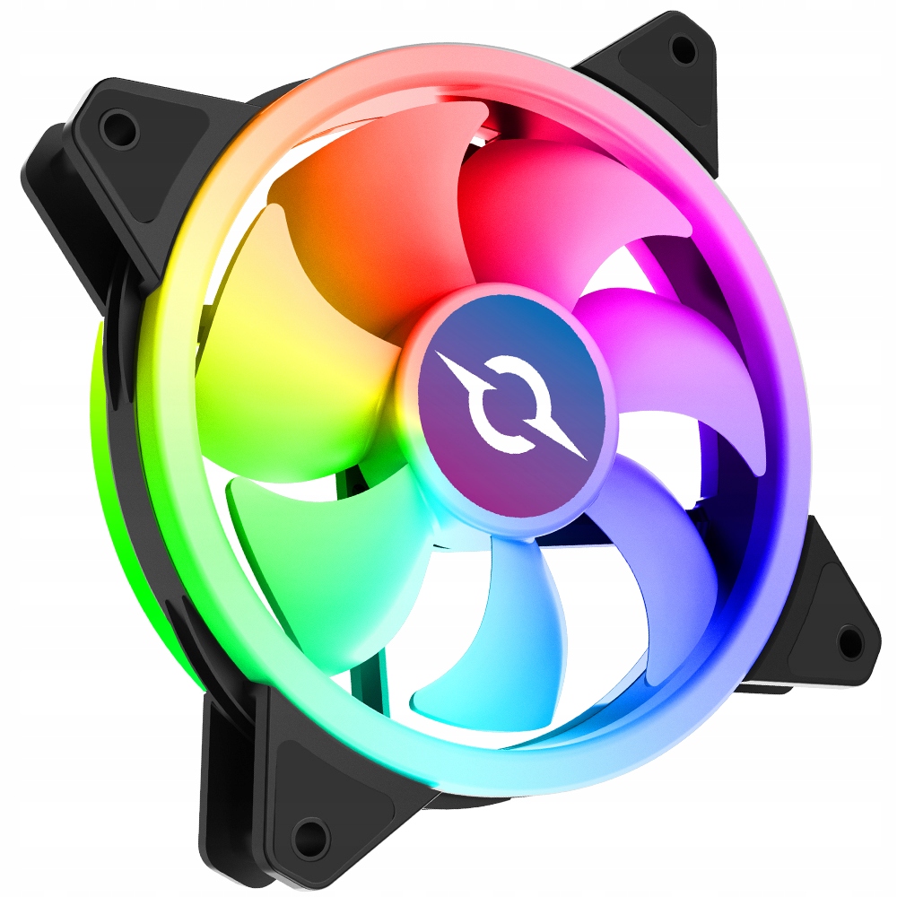 AQIRYS Wentylator do komputera CETUS 140mm DLI22 black – Efektywne chłodzenie i wyjątkowe oświetlenie RGB