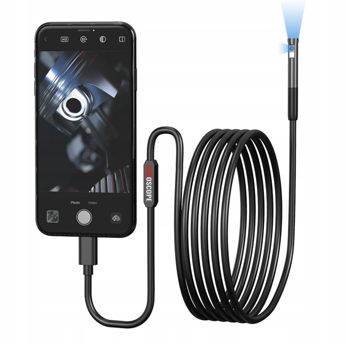 Inskam Kamera INSPEKCYJNA DUO ENDOSKOP 2M 7LED 2xFHD WIFI – Profesjonalne narzędzie do inspekcji