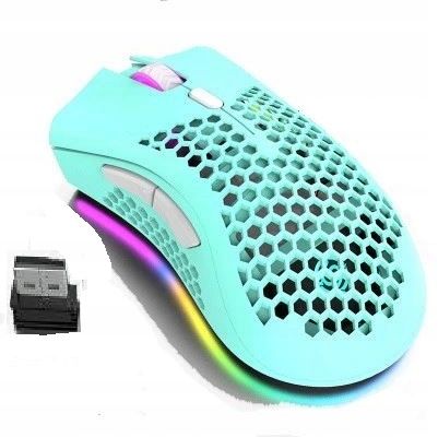 BEZPRZEWODOWA MYSZ LEKKA RGB GAMINGOWA DLA GRACZY
