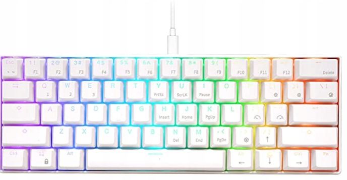 RK61 KLAWIATURA MECHANICZNA 60% BLUE RGB HOTSWAP