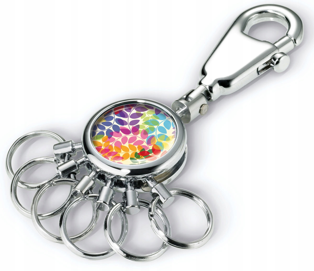 Brelok z karabińczykiem TROIKA Colourful Leaves – Stylowy dodatek do kluczy