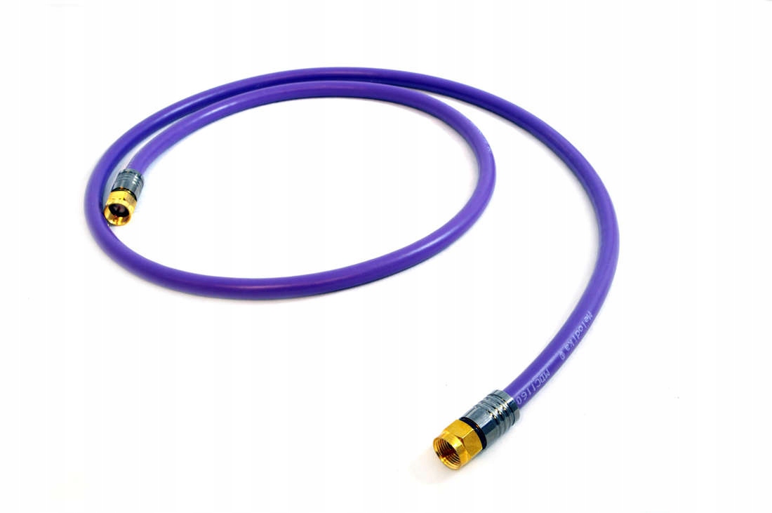 Antenowy (F) 7m fioletowy – Wysokiej jakości kabel antenowy