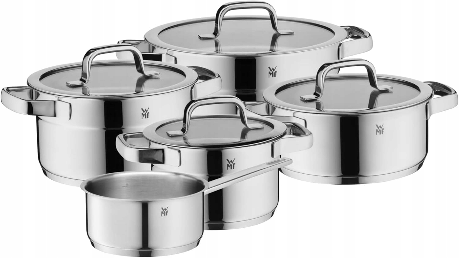WMF Compact Cuisine 5-częściowy zestaw garnków indukcyjnych Cromargan – Idealne rozwiązanie do Twojej kuchni