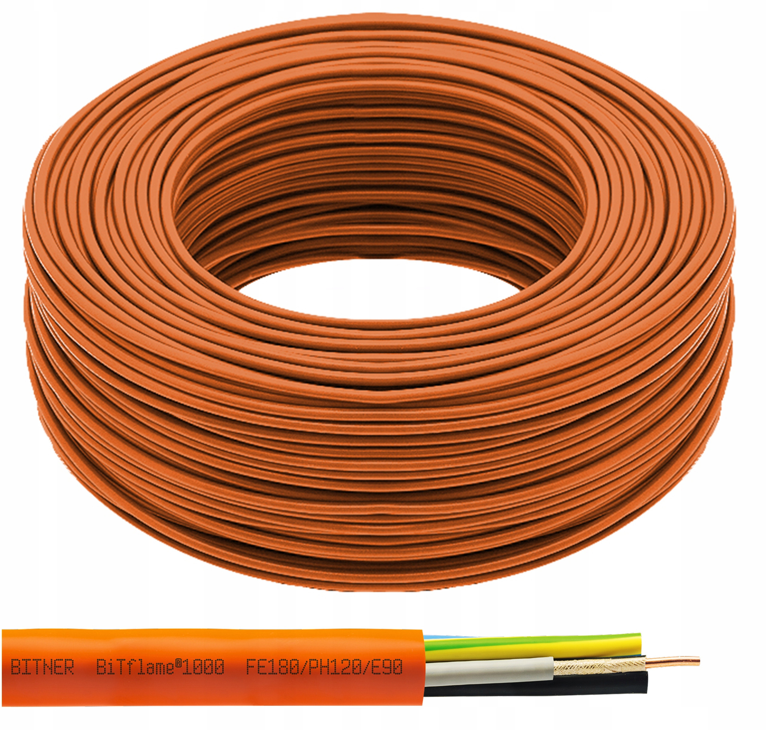 Kabel zasilający ognioodporny BiTflame 1000 FE180/PH120/E90 3x1,5mm – Bezpieczeństwo i niezawodność
