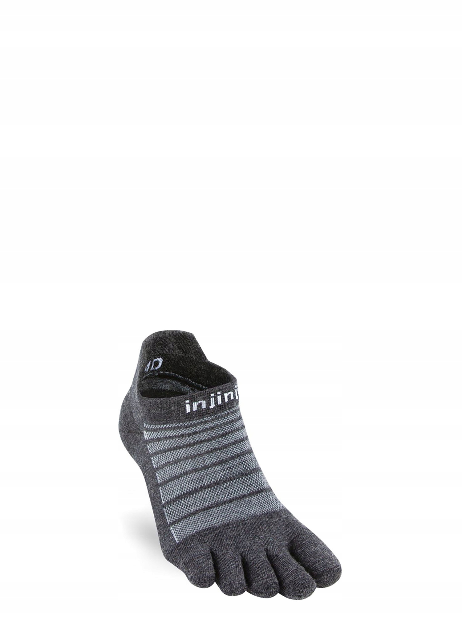 Skarpety merino Injinji Run Lightweight No-Show Wool - slate 44,5-47 – Idealne do biegania
