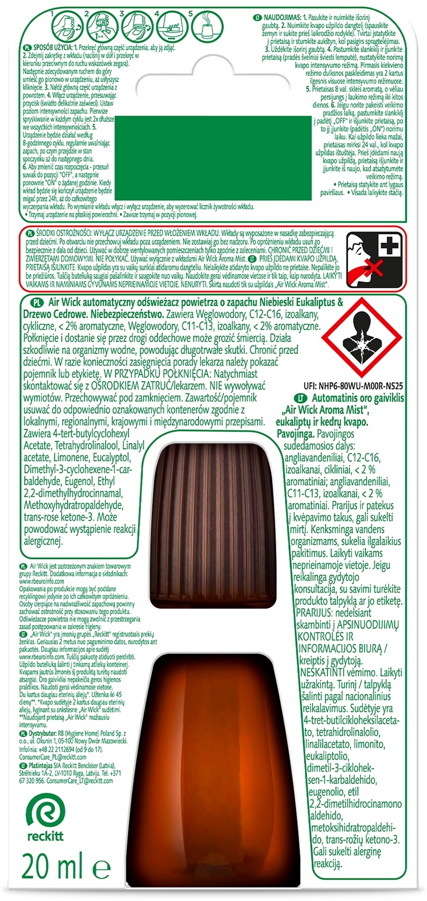 Jak używać Air Wick Aroma Mist