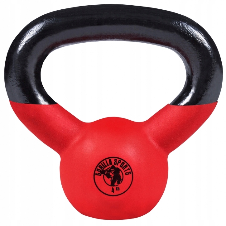 Kettlebell powlekany 4 kg – Idealny do treningu siłowego i crossfit