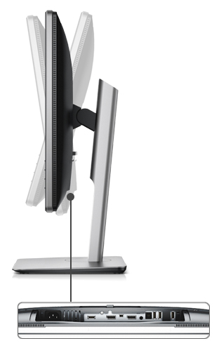 24-calowy monitor Dell P2415Q o rozdzielczości Ultra HD 4K — pełne możliwości regulacji