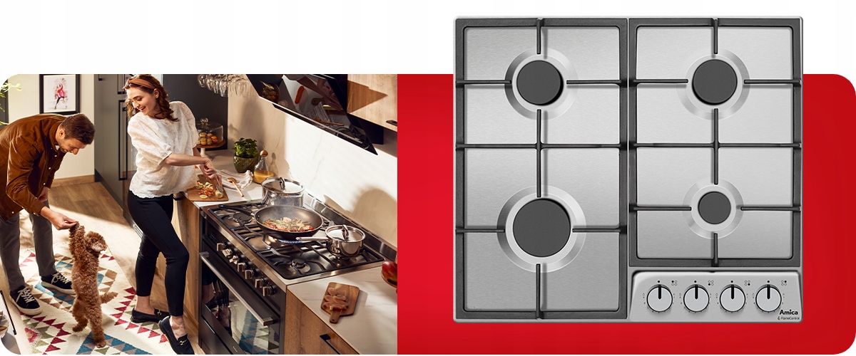 Płyta gazowa Amica PGD6100APR – Wydajność i komfort gotowania