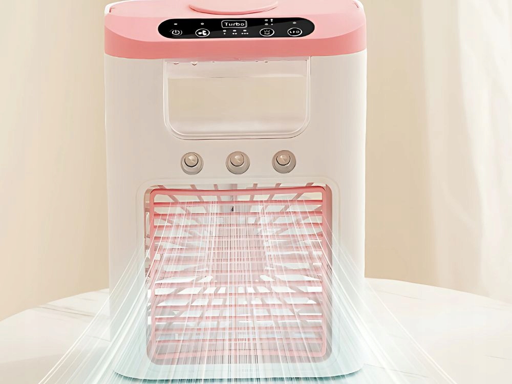 Wielofunkcyjne urządzenie 3w1 – Wentylator, nawilżacz i lampka LED