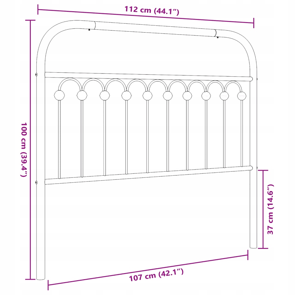 Wymiary i dopasowanie do materaca 107 cm