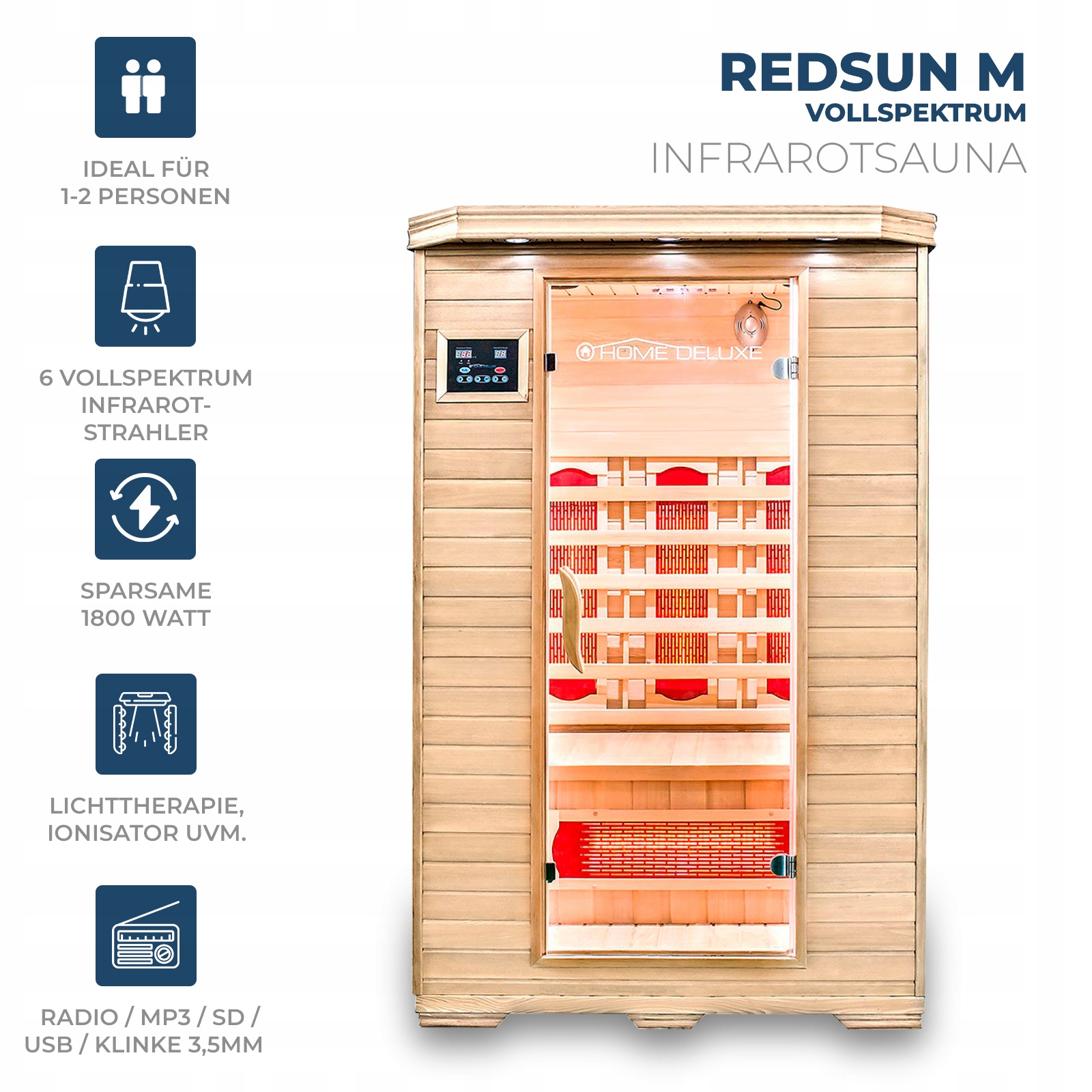 Sauna na podczerwień REDSUN M pełne spektrum Kod producenta REDSUN