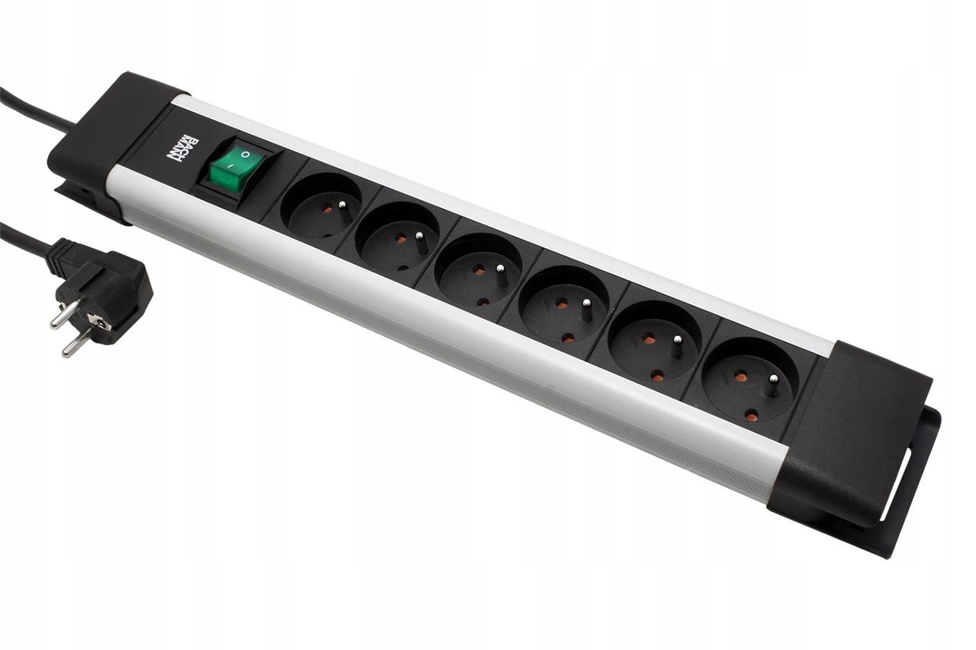 BACHMANN CONNECTUS 6xUTE, 1xwyłącznik 2.0m CEE7/7 – Wydajna listwa gniazdowa