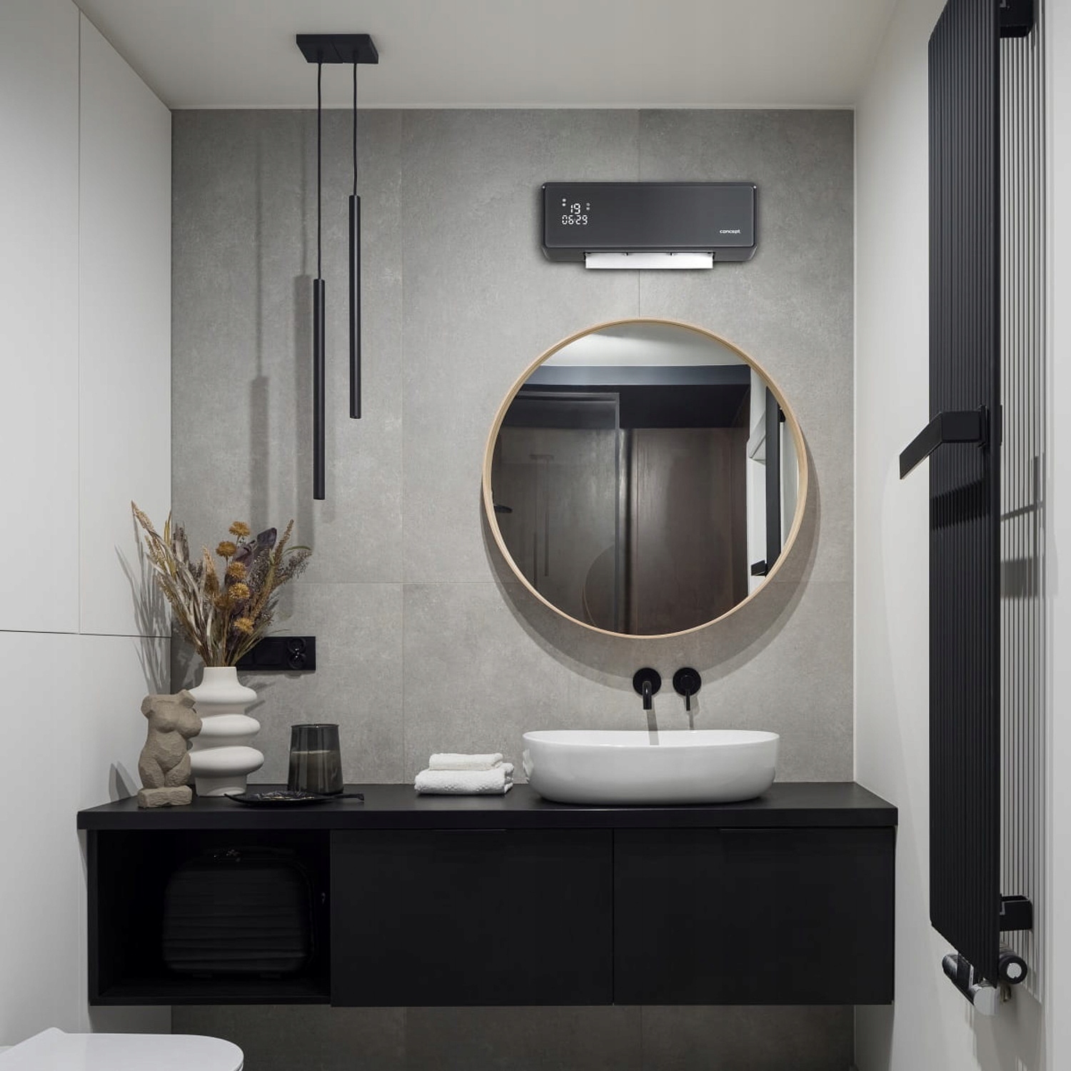 Grzejnik ceramiczny Concept QH4100 – Nowoczesne ogrzewanie dla Twojej łazienki