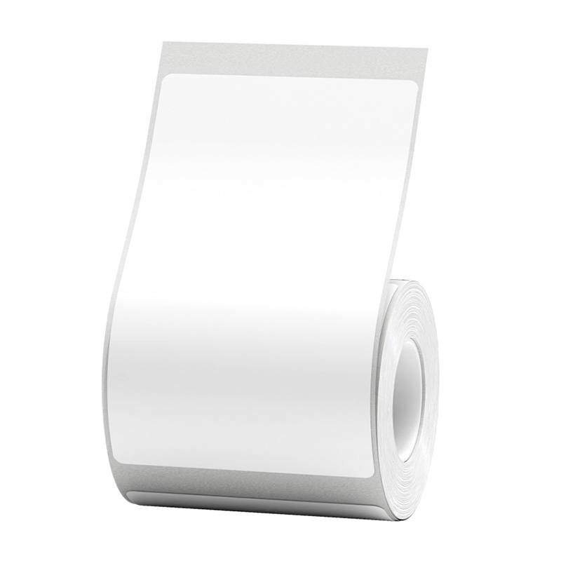 Etykiety Termiczne Niimbot naklejki 50x80 mm, 95 szt (Białe) – Idealne do Twojej drukarki