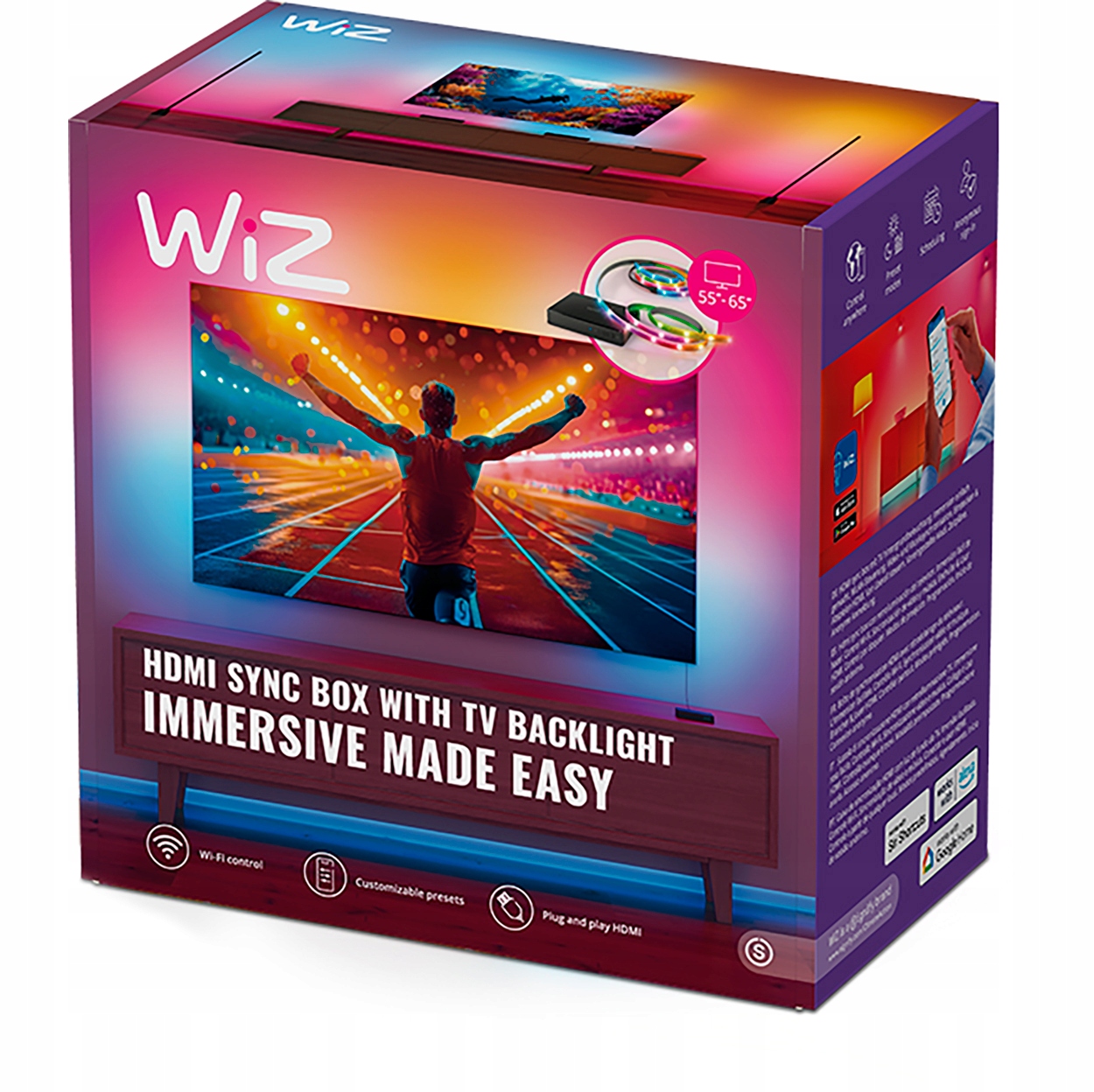 Wciągające efekty świetlne dzięki synchronizacji z obrazem