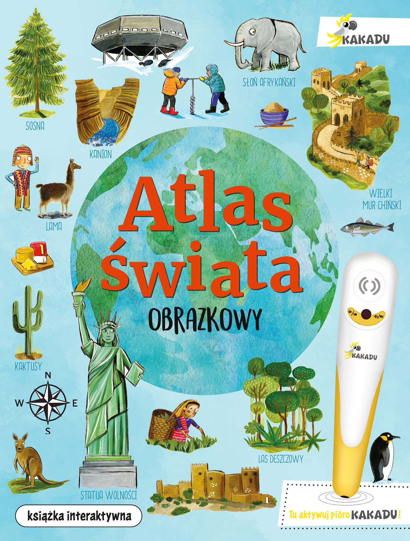 Kakadu Obrazkowy atlas świata – Odkryj fascynujący świat z Catherine Bruzzone