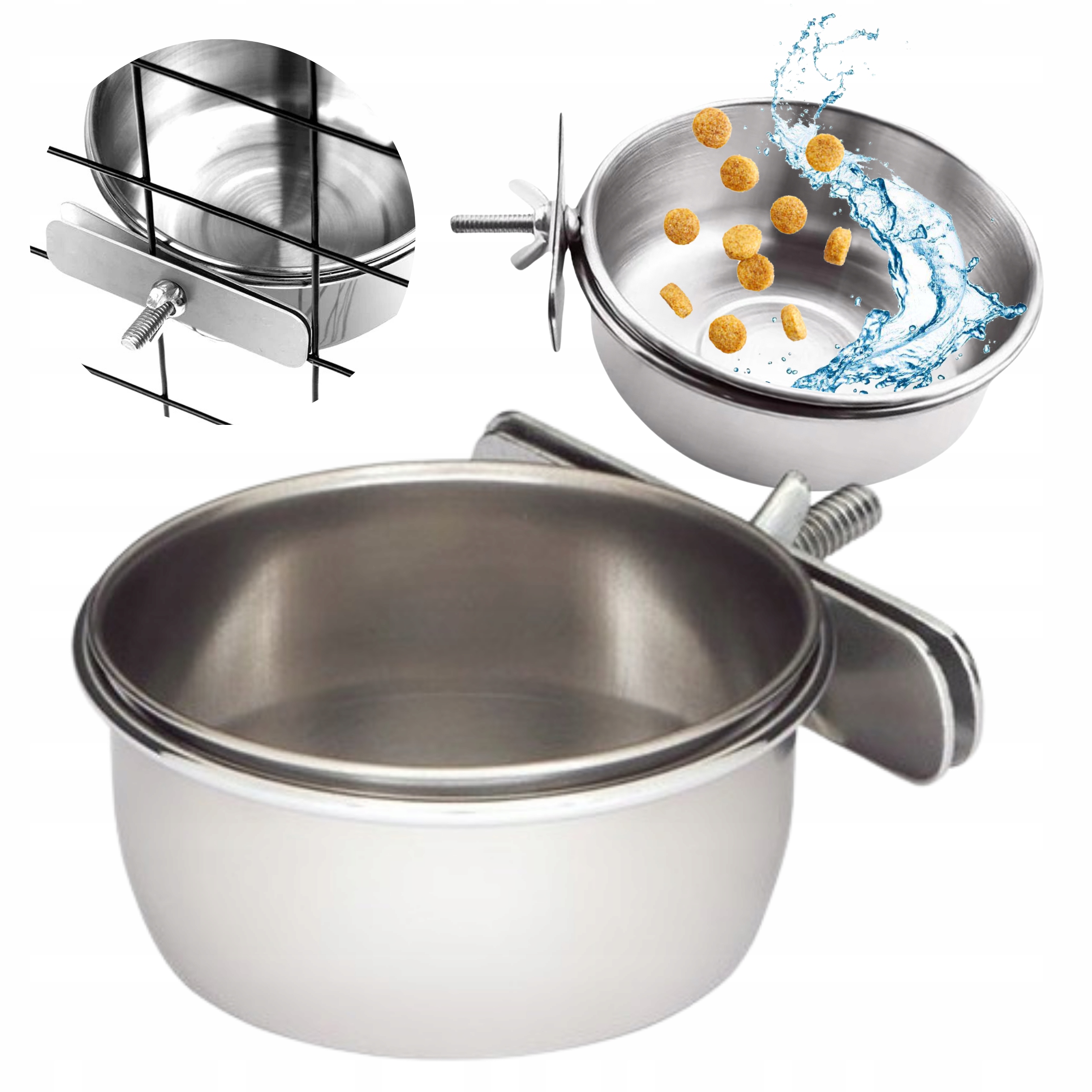 Panama Pet Miska dla ptaków 0,28 l z uchwytem zaciskowym – Idealne rozwiązanie dla Twojego pupila