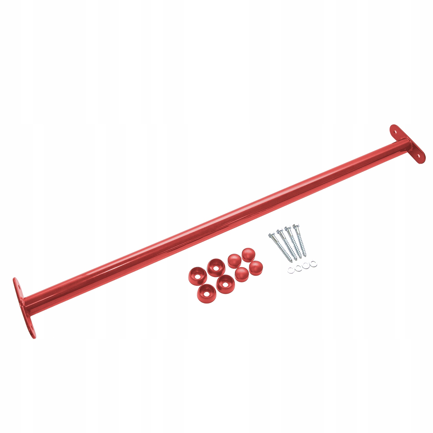 Drążek Metalowy Czerwony 90cm Na Plac Zabaw – Idealny do podciągania i akrobacji