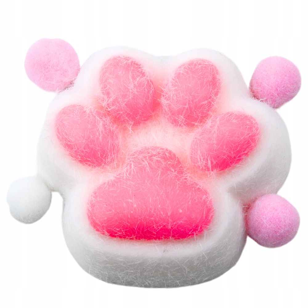 Gniotek Kocia Łapka Zabawka Antystresowa Sensoryczna Sierść Squishy Biała – Idealny sposób na relaks
