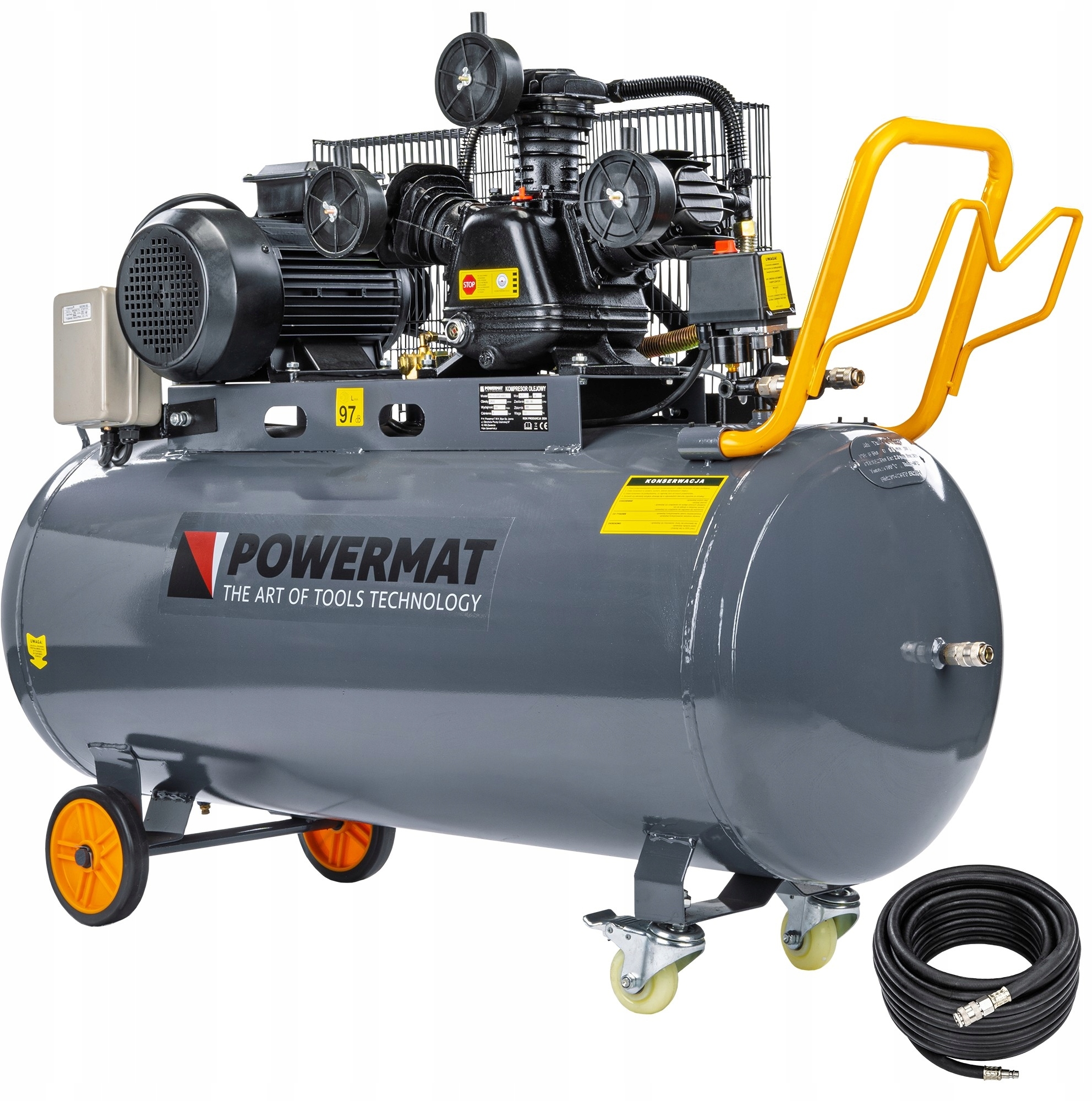 Kompresor Olejowy 200L 8 bar Sprężarka 400V 650l/min – Wydajność i Niezawodność w Twoim Domu