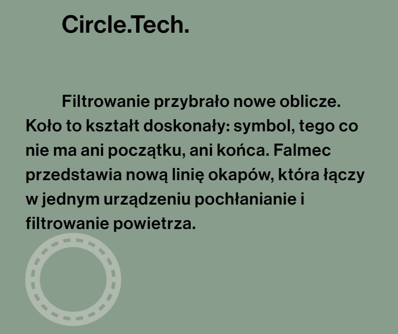 Nowoczesna technologia Circle.Tech z filtrem Carbon.Zeo
