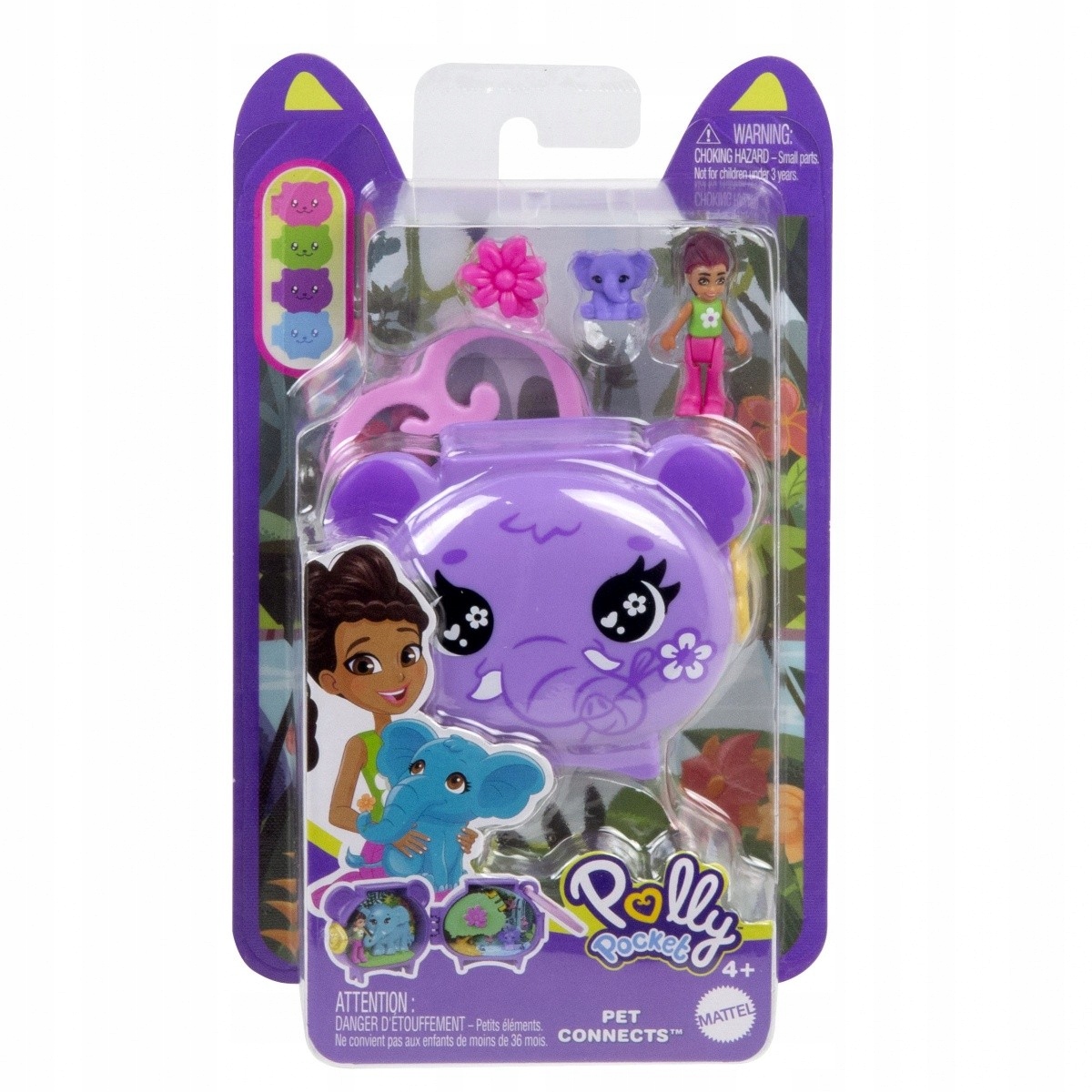 Zestaw figurek Polly Pocket Słoń – Radość z zabawy dla dzieci
