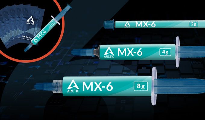 Arctic MX-6 to nowa pasta termoprzewodząca, która zastąpi na rynku