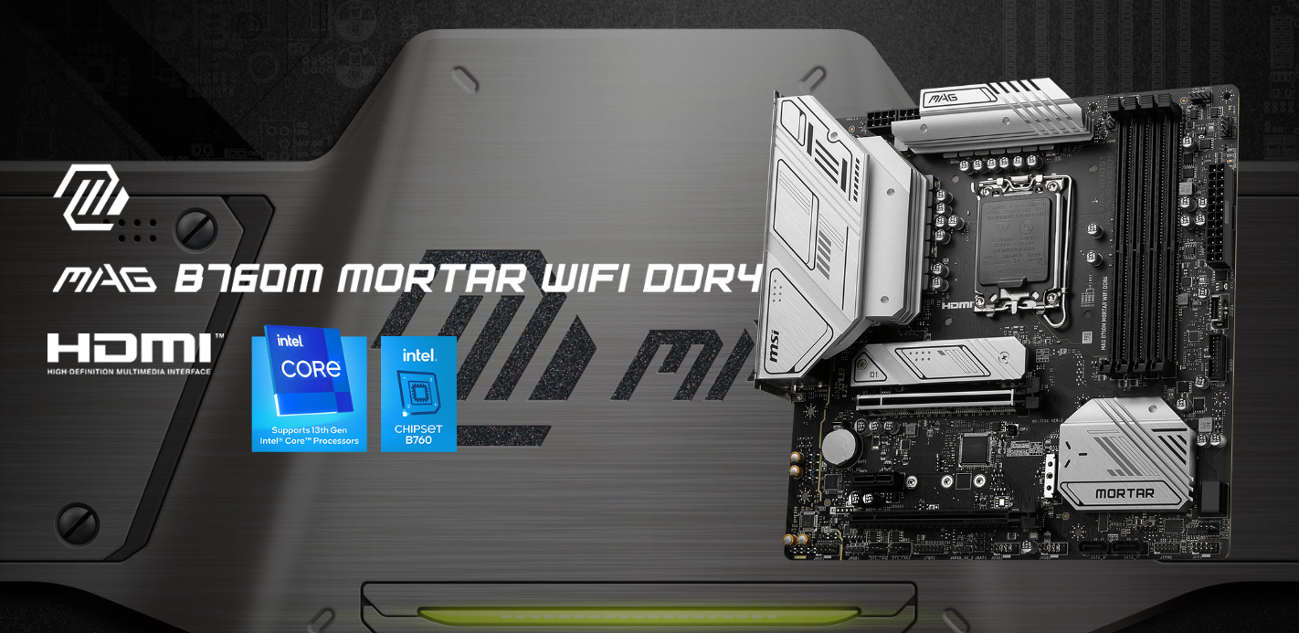 MSI MAG B760M MORTAR WIFI DDR4 - Płyta główna - Morele.net
