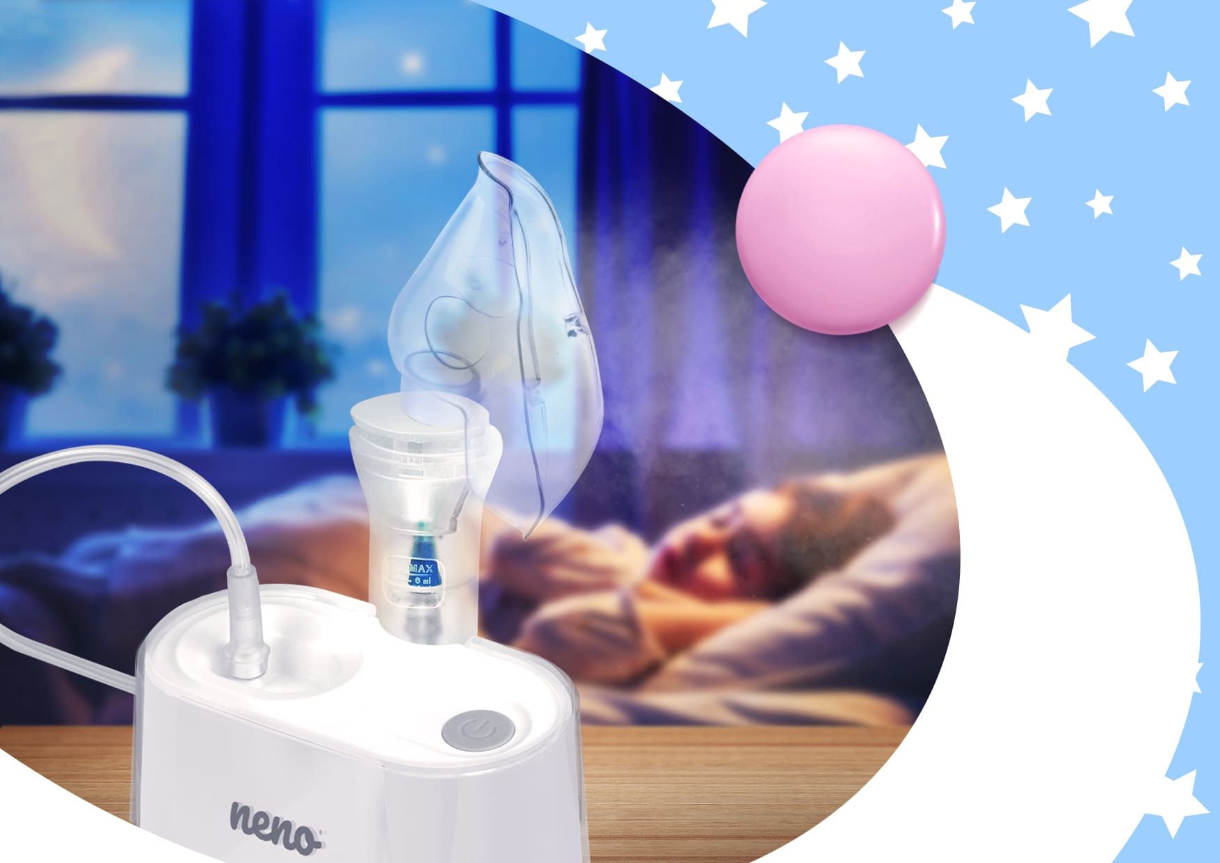 Neno Sano, nebulizator pneumatyczno-tłokowy dla całej rodziny