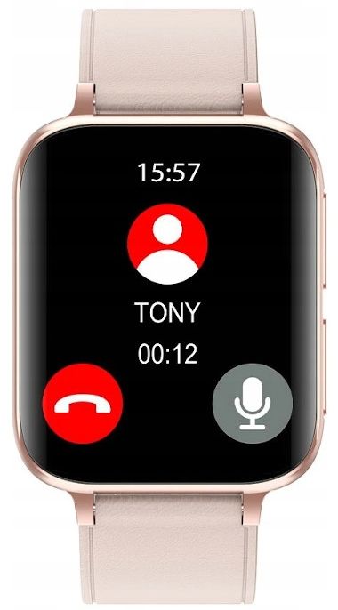 SMARTWATCH DAMSKI ZEGAREK PULS EKG PL MENU ROZMOWY Materiał paska / bransolety guma
