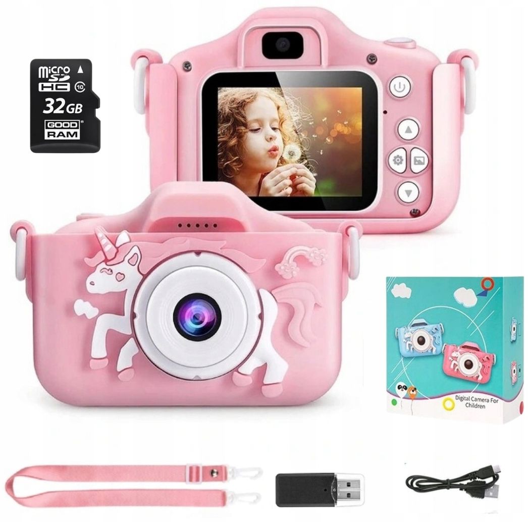 APARAT DLA DZIECI KAMERA ZABAWKA 40Mpx +KARTA 32GB