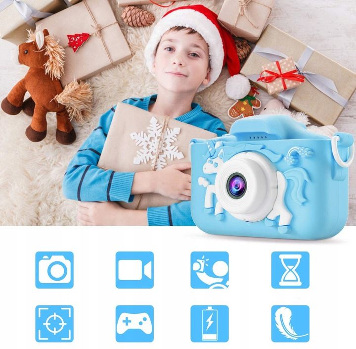 APARAT DLA DZIECI KAMERA ZABAWKA 40Mpx +KARTA 32GB Jakość video 1080p