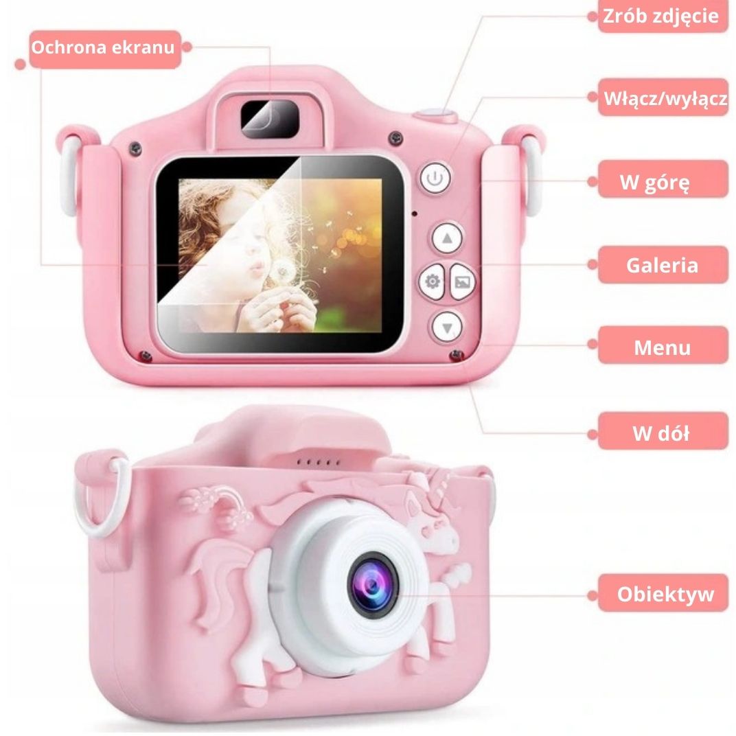APARAT DLA DZIECI KAMERA ZABAWKA 40Mpx +KARTA 32GB Zoom optyczny 0