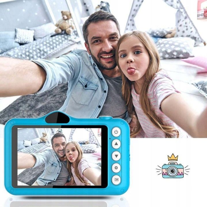 APARAT KAMERA DLA DZIECI ZABAWKA GRY + KARTA 32GB Materiał guma plastik
