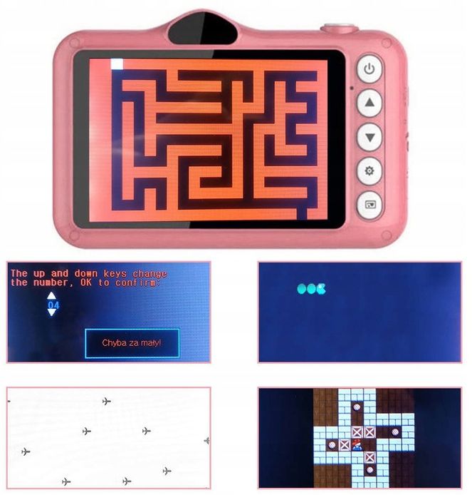 APARAT KAMERA DLA DZIECI ZABAWKA GRY + KARTA 32GB Model Belka