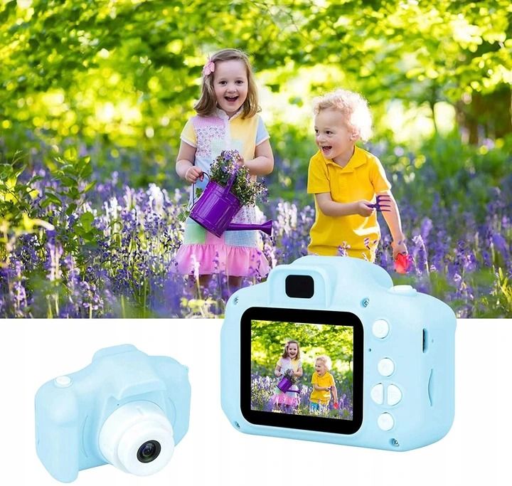APARAT CYFROWY DLA DZIECI KAMERA GRY + KARTA 32GB Wizjer brak