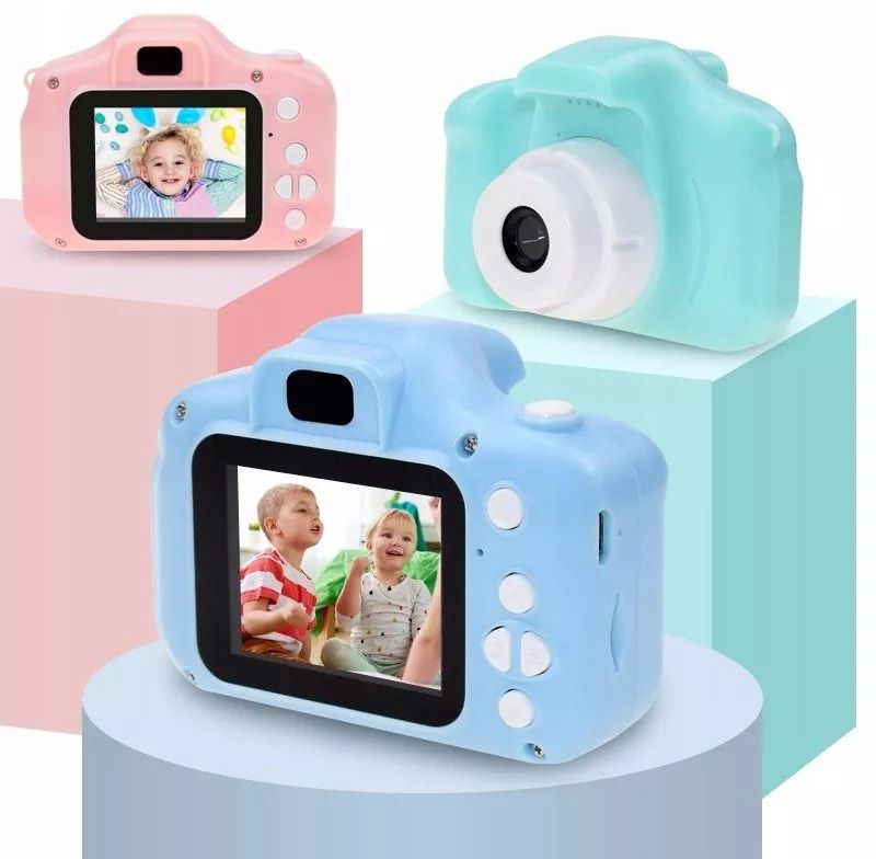 APARAT CYFROWY DLA DZIECI KAMERA GRY + KARTA 32GB Zasilanie akumulatorowe