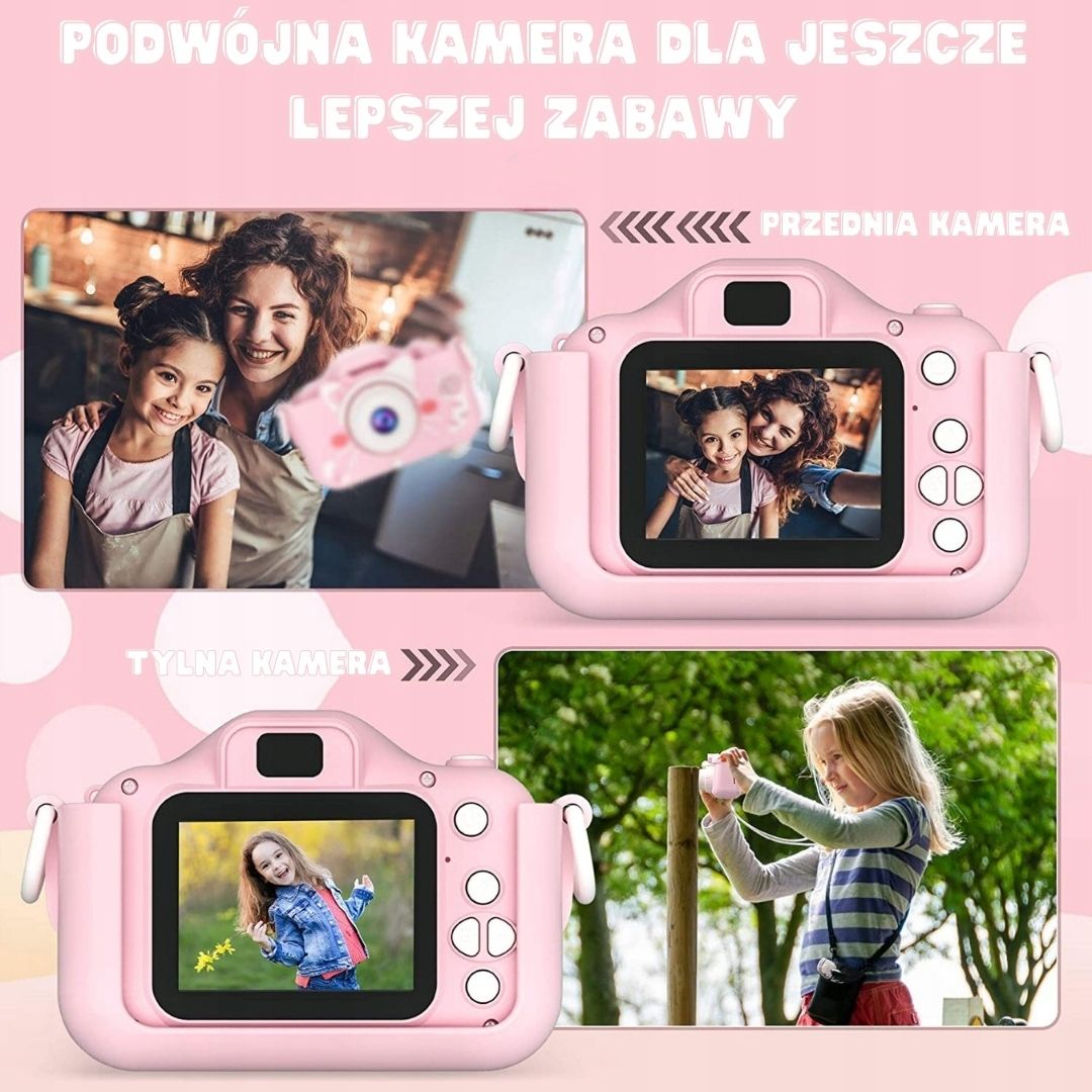 APARAT CYFROWY DLA DZIECI KAMERA 40Mpx +KARTA 32GB Kod producenta X5x
