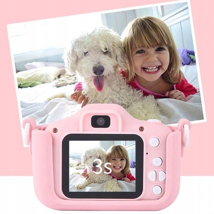 APARAT CYFROWY DLA DZIECI KAMERA GRY + KARTA 32GB Zoom optyczny 2