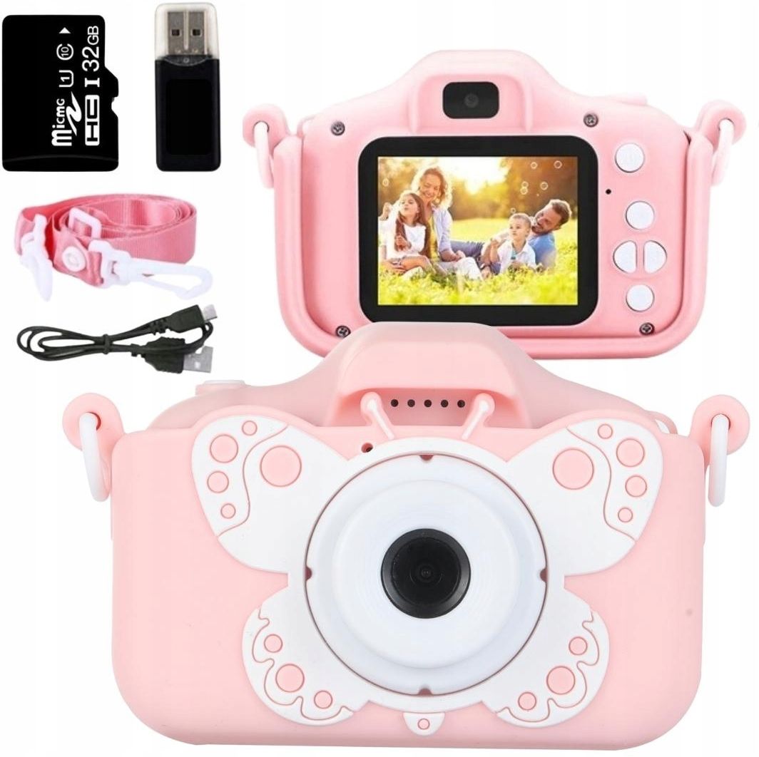 APARAT CYFROWY DLA DZIECI KAMERA GRY + KARTA 32GB