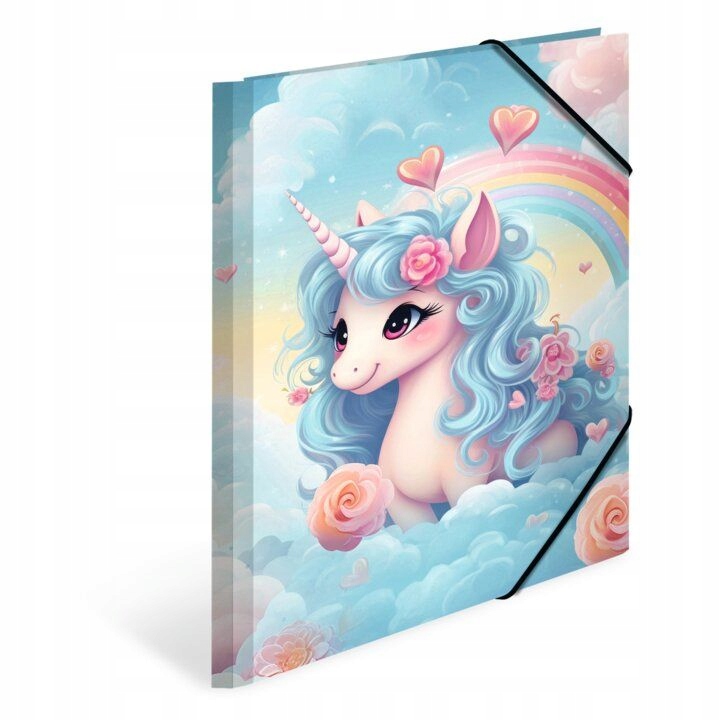 HERMA 20137 – Kolorowa Okładka Kartonowa A4 z Motywem 'Happy Unicorns'