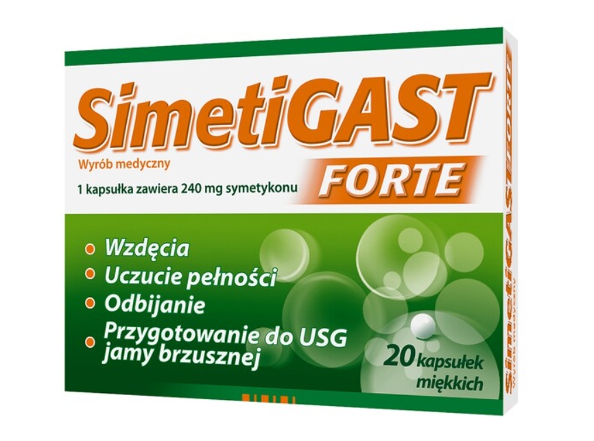 Jak działa SIMETIGAST FORTE? – Łagodzenie objawów gazów w jamie brzusznej