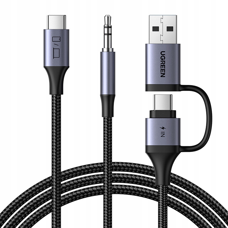 Karta dźwiękowa UGREEN CM772 USB-C do 3.5mm + USB-C/A – Wysoka jakość dźwięku i szybkie ładowanie