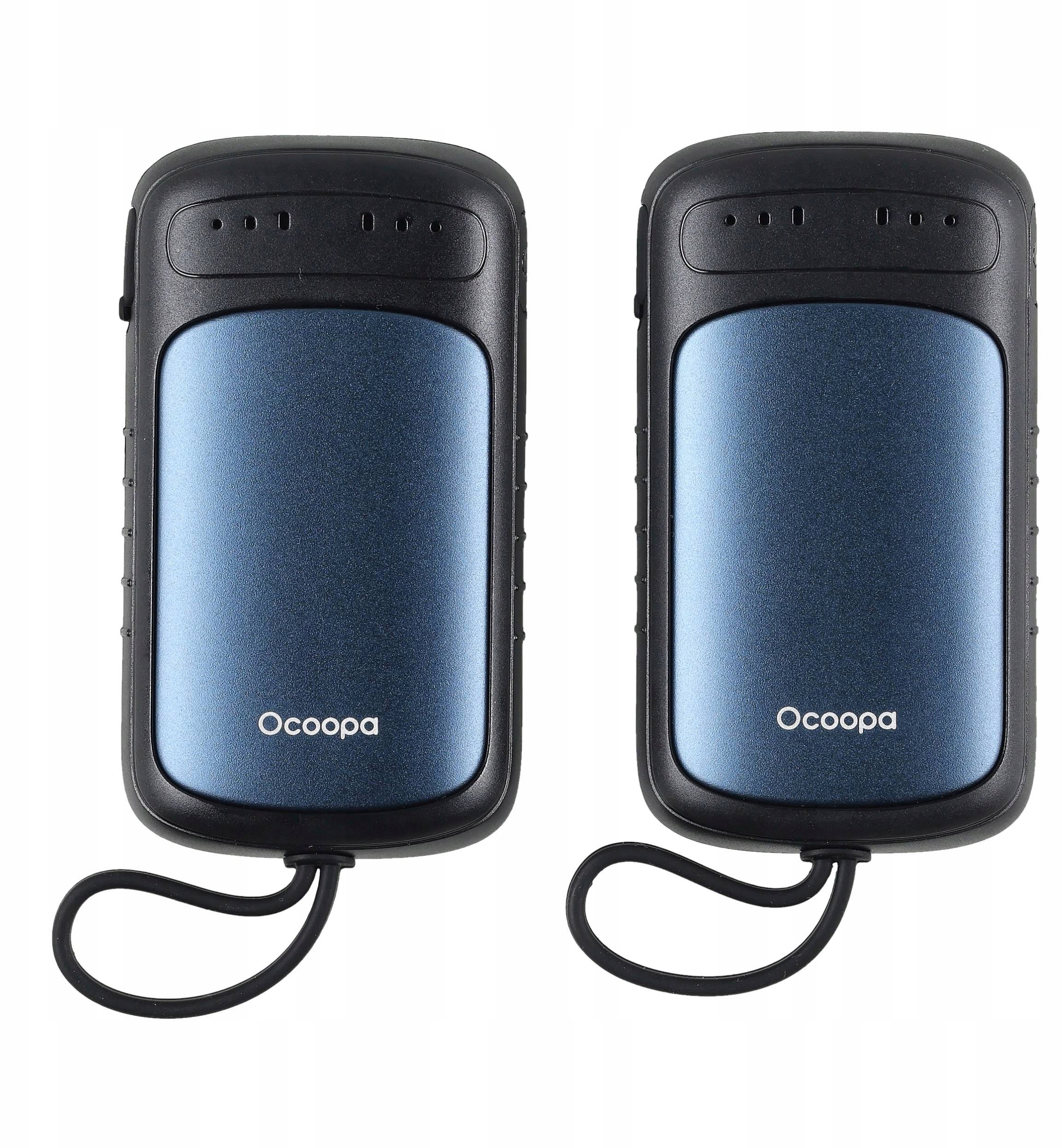 Ogrzewacz elektroniczny do rąk Ocoopa UT5 DuoHeat czarno-niebieski – Komfort w zimne dni