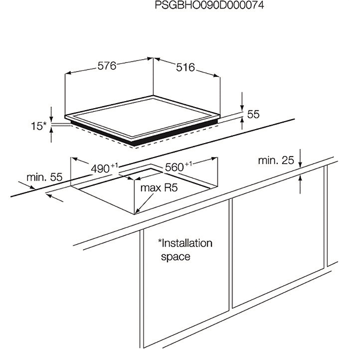 Elegancki design z prostymi krawędziami