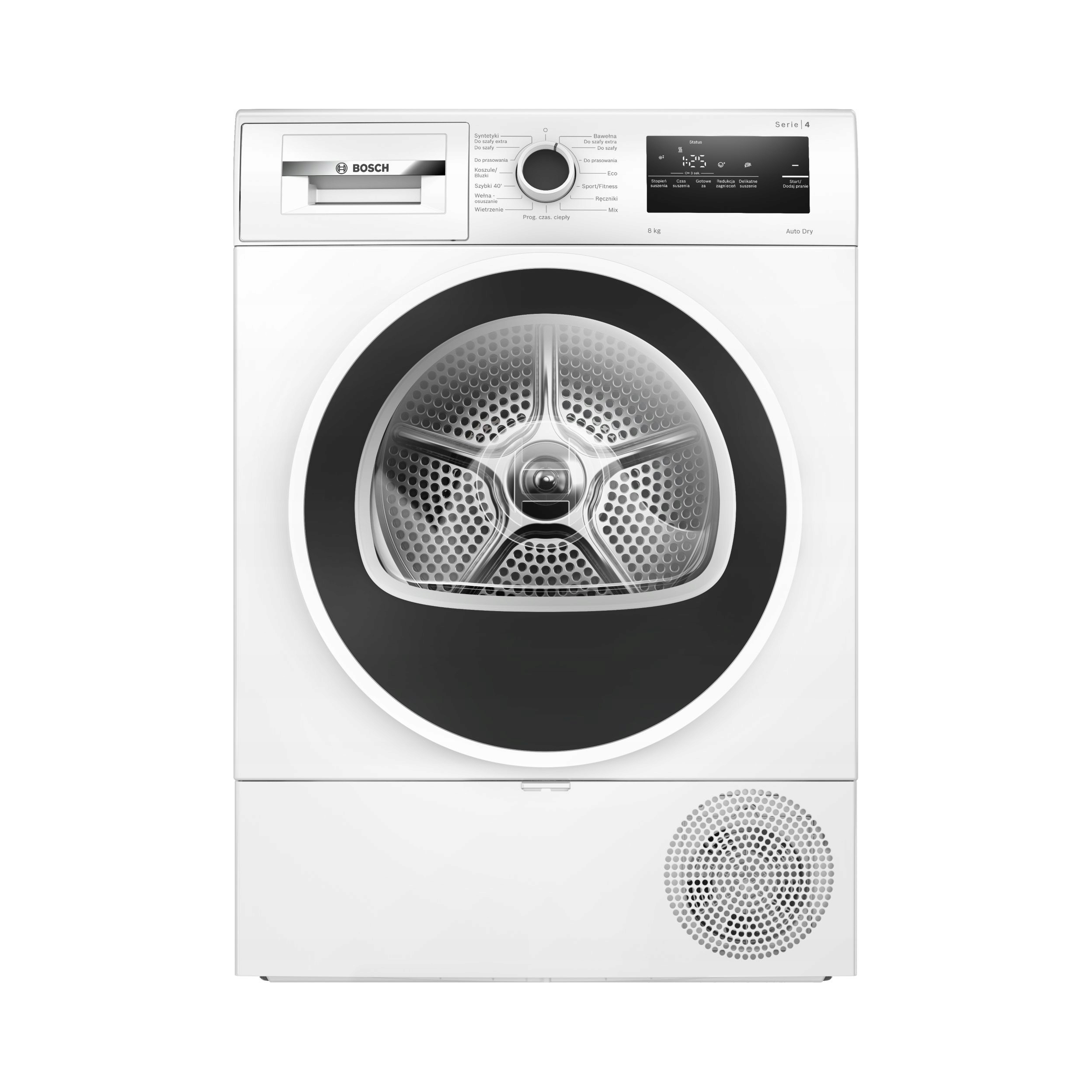 BOSCH Suszarka do ubrań WTH8529GPL – Efektywne i oszczędne suszenie