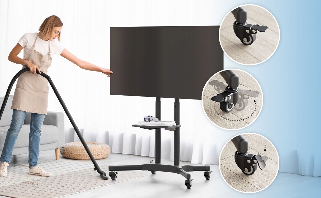 Mobilność i łatwe przemieszczanie telewizora