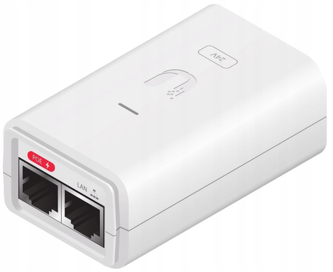 Ubiquiti PoE Injector 24VDC 0.3A – Niezawodne zasilanie dla Twoich urządzeń