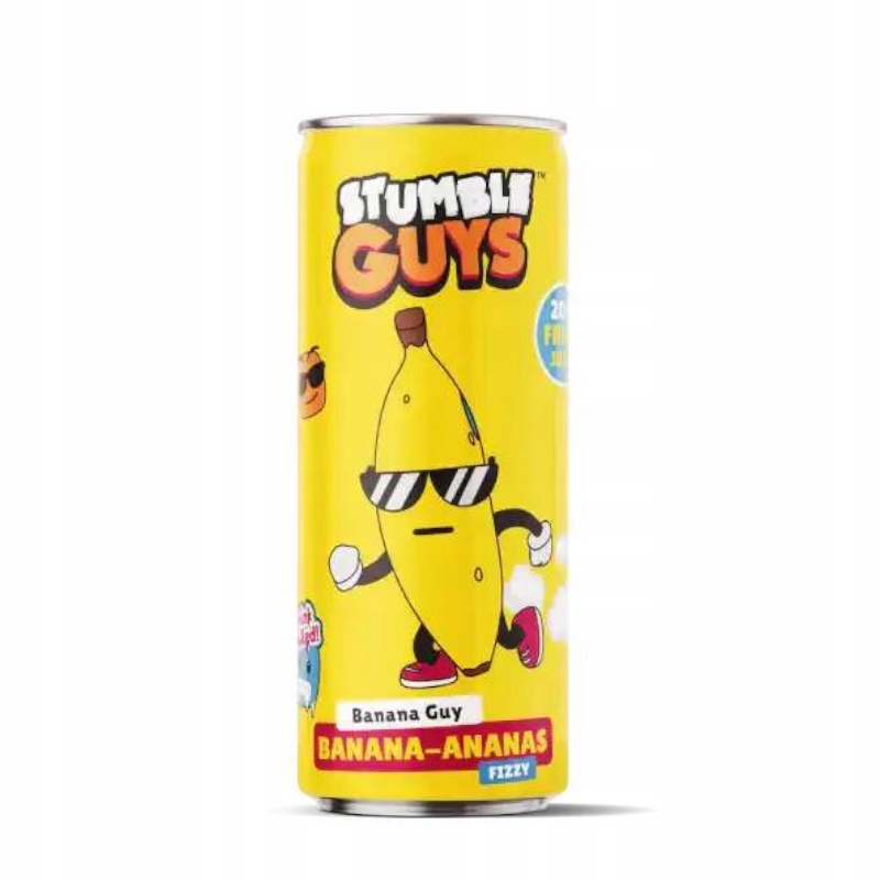 Lekko gazowany napój o smaku bananowo-ananasowym